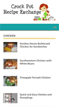 Mobile Screenshot of crockpotrecipeexchange.com