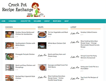 Tablet Screenshot of crockpotrecipeexchange.com